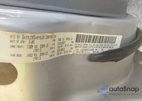 2005 Jeep Grand Cherokee Laredo z USA, uszkodzony, nr VIN 1J4GS48K05C633569